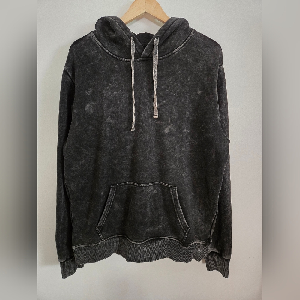 Men's RSQ Black Washed Hoodie Size Large